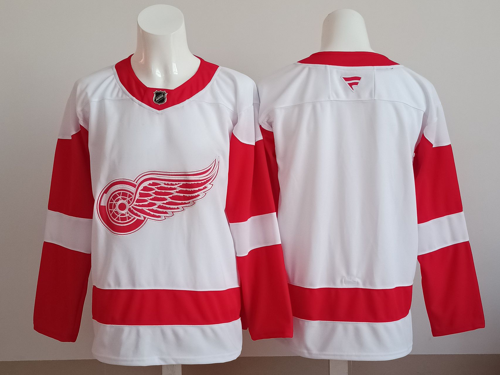 Men 2025 Detroit Red Wings Blank White NHL Jersey style 01